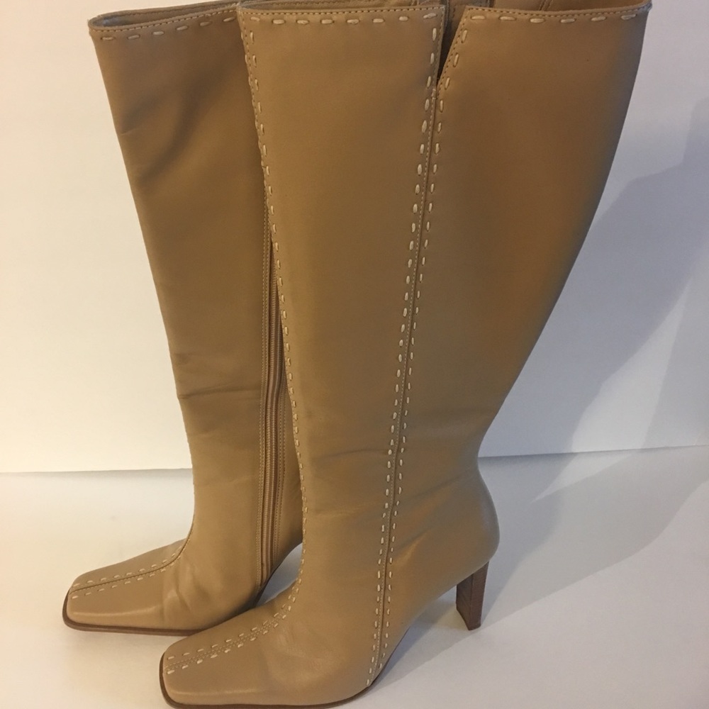 Diba ladies tan leather boots, SZ 7.5